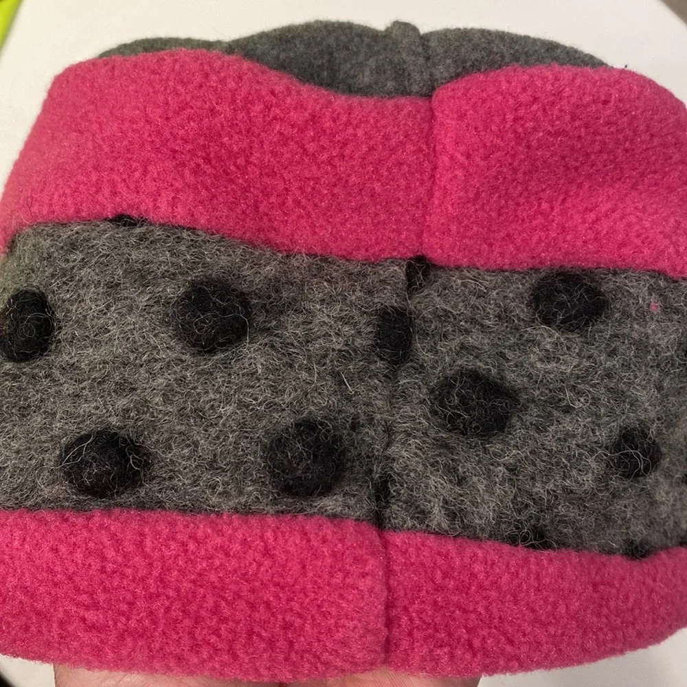 TUFF KOOKOOSHKA Kids Vera Polartec Fleece Embellished Winter Hat Size 5
